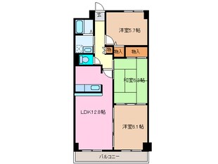 益生駅 徒歩30分 5階の物件間取画像